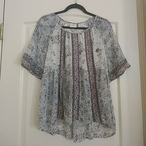 🌻Georgous sheer flowy top